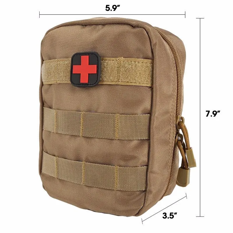 Military Style Compact EMT Medical First Aid Waist/Belt/Molle Bag