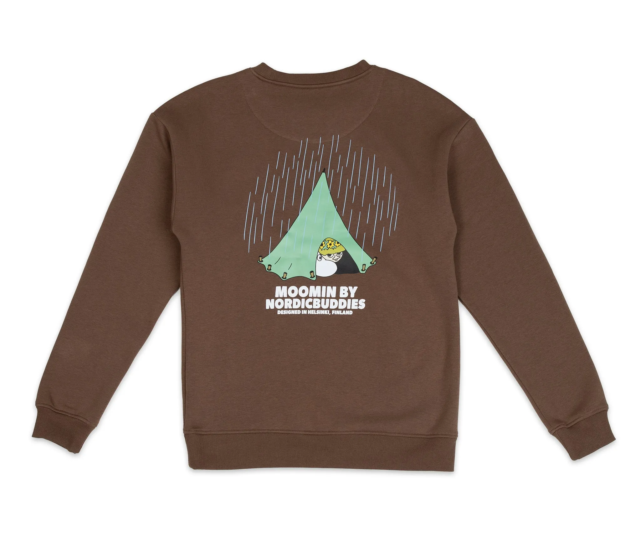 Moomintroll Camping Crewneck College Unisex - Brown