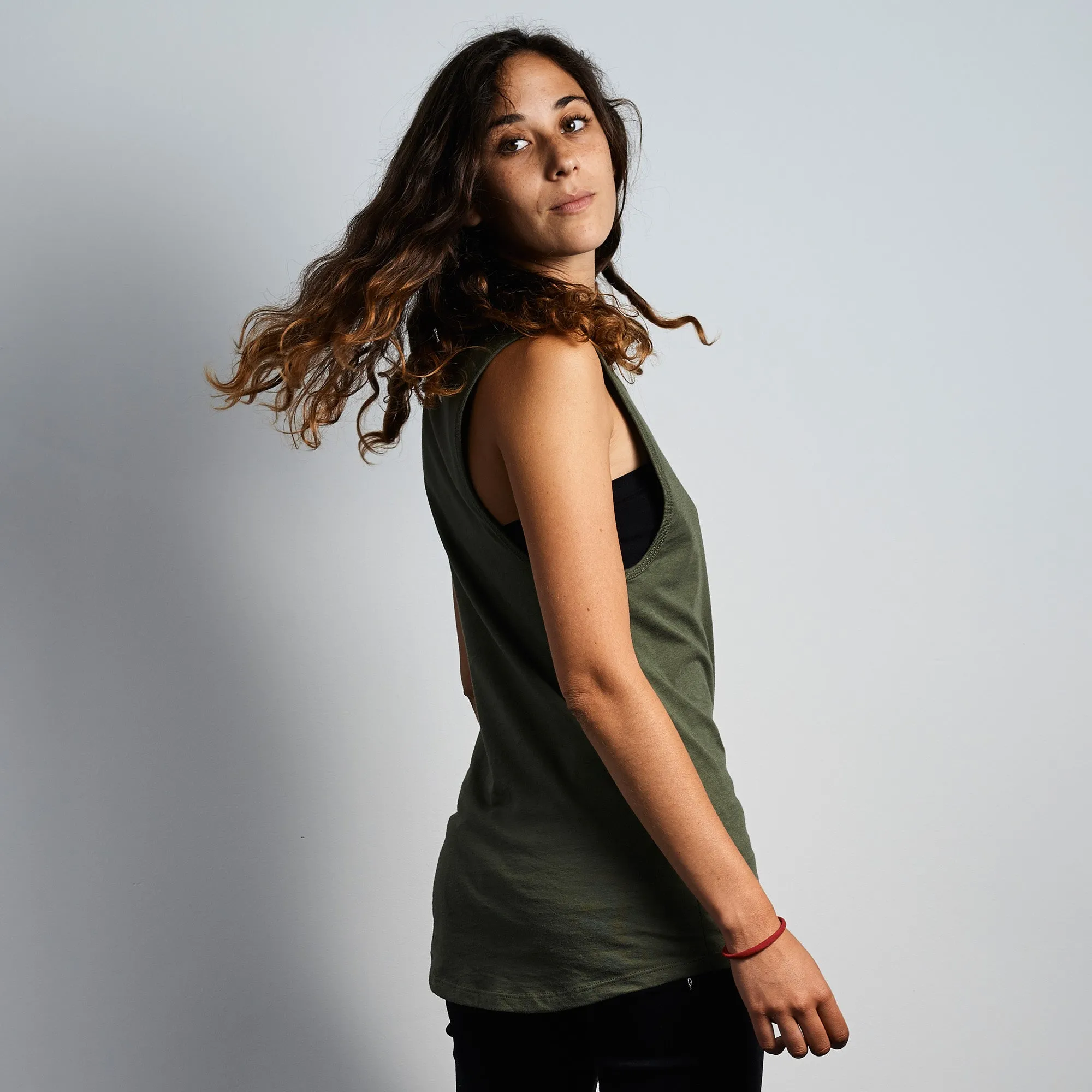 Muscle Tank - Military Green