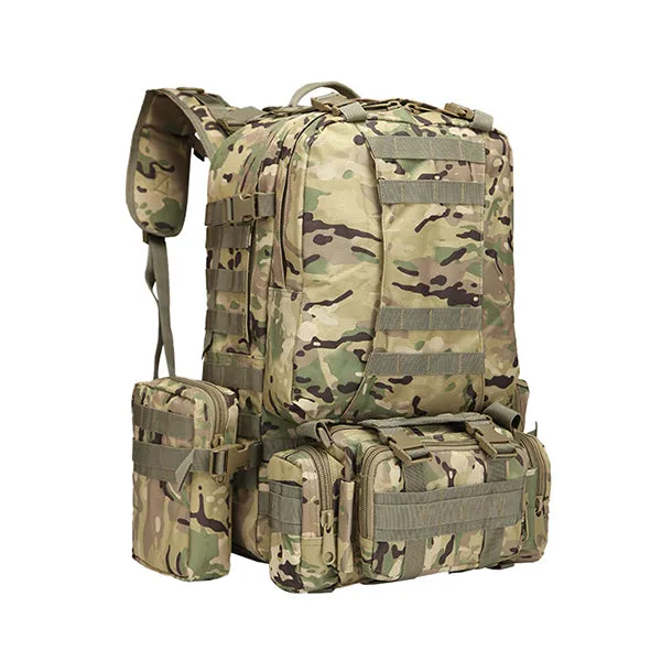 New Camping Camo Tear-resistant  4 In One backpack