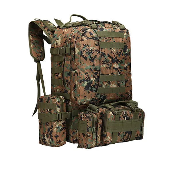 New Camping Camo Tear-resistant  4 In One backpack