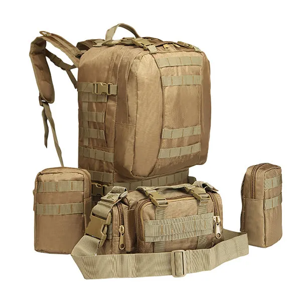 New Camping Camo Tear-resistant  4 In One backpack