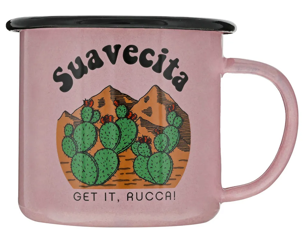 Nopales Enamel Camping Mug