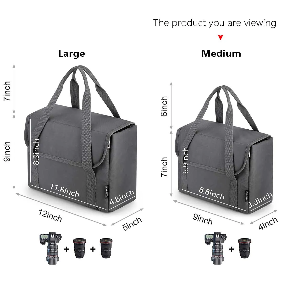 Nylon Camera Insert Bag