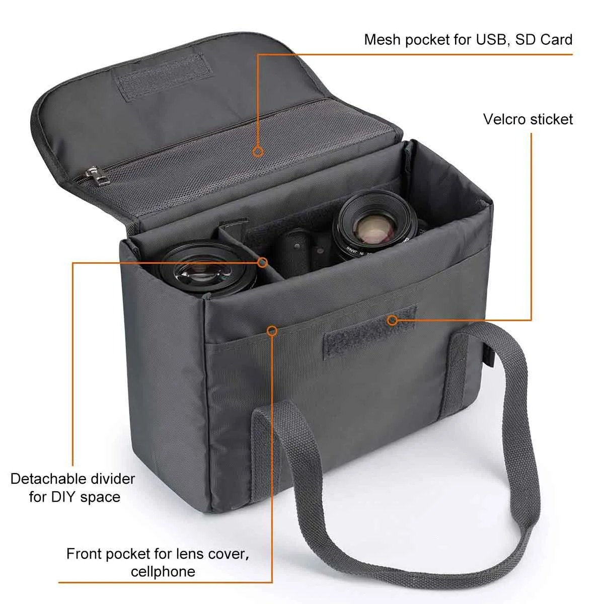 Nylon Camera Insert Bag