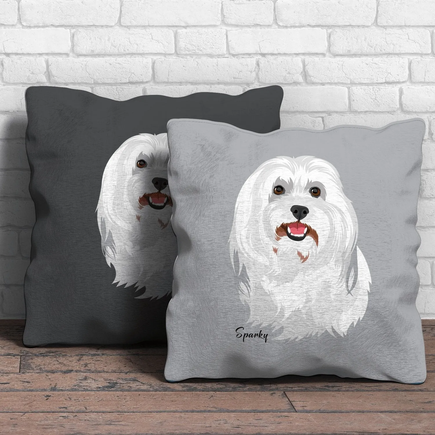 Pet Portrait Throw Pillows