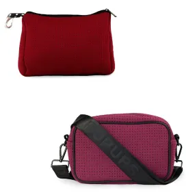 POUCH   CAMERA BAG - BERRY