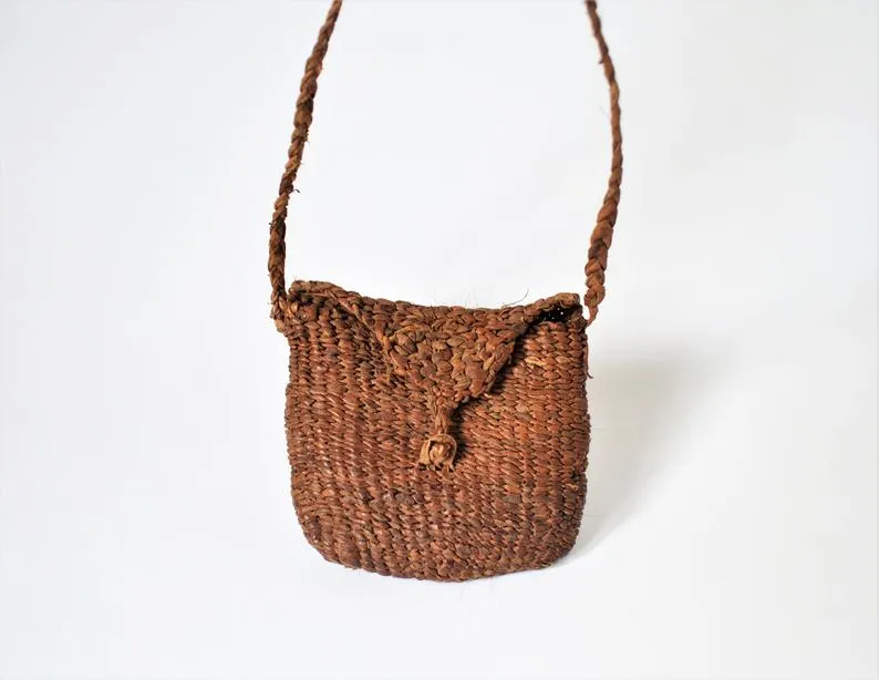 Primitive braided leather bag cross body mini bag