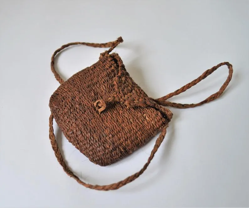 Primitive braided leather bag cross body mini bag