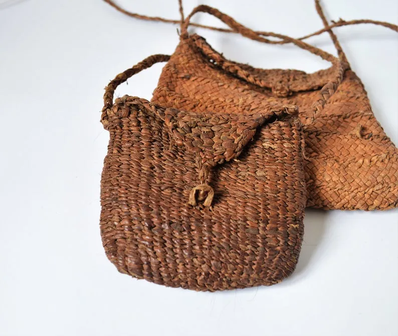 Primitive braided leather bag cross body mini bag