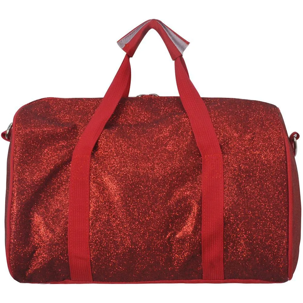 Red Mini Glitter NGIL Duffel Bag