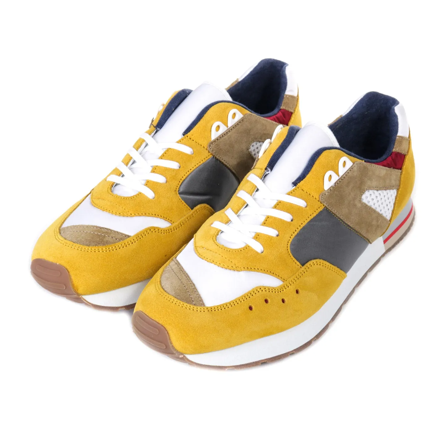 REPRODUCTION OF FOUND FRENCH MILITARY TRAINER SILVER / YELLOW