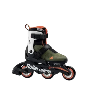 Rollerblade Microblade Free 3WD - Military Green/Orange