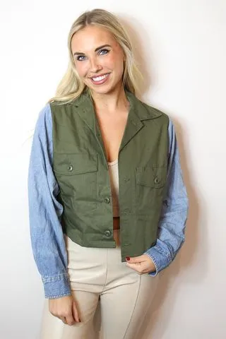 Rolling Stones Two Toned Military Jacket