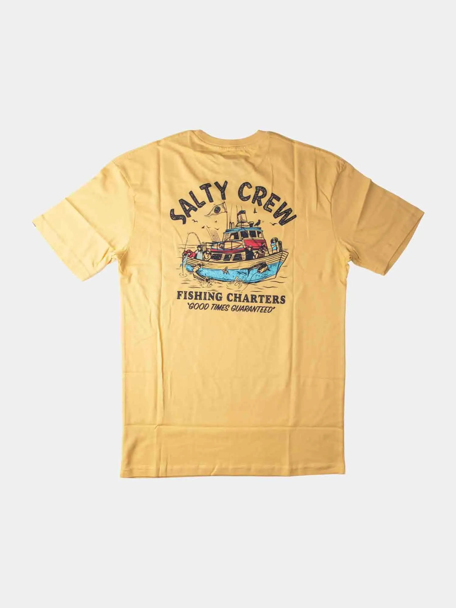 Salty Crew Fishing Charters Premium Tee - Camel