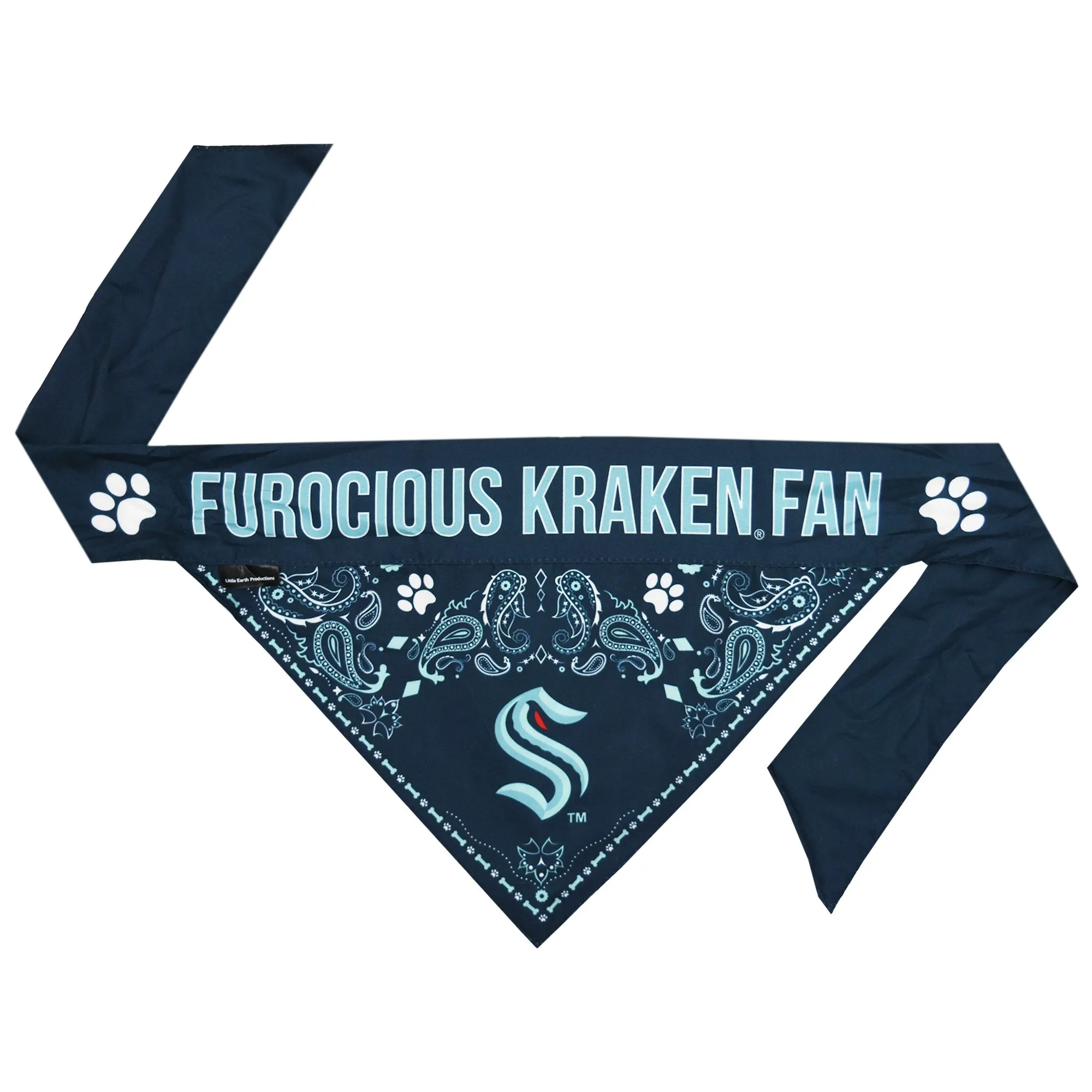 Seattle Kraken Double Sided Pet Team Bandana