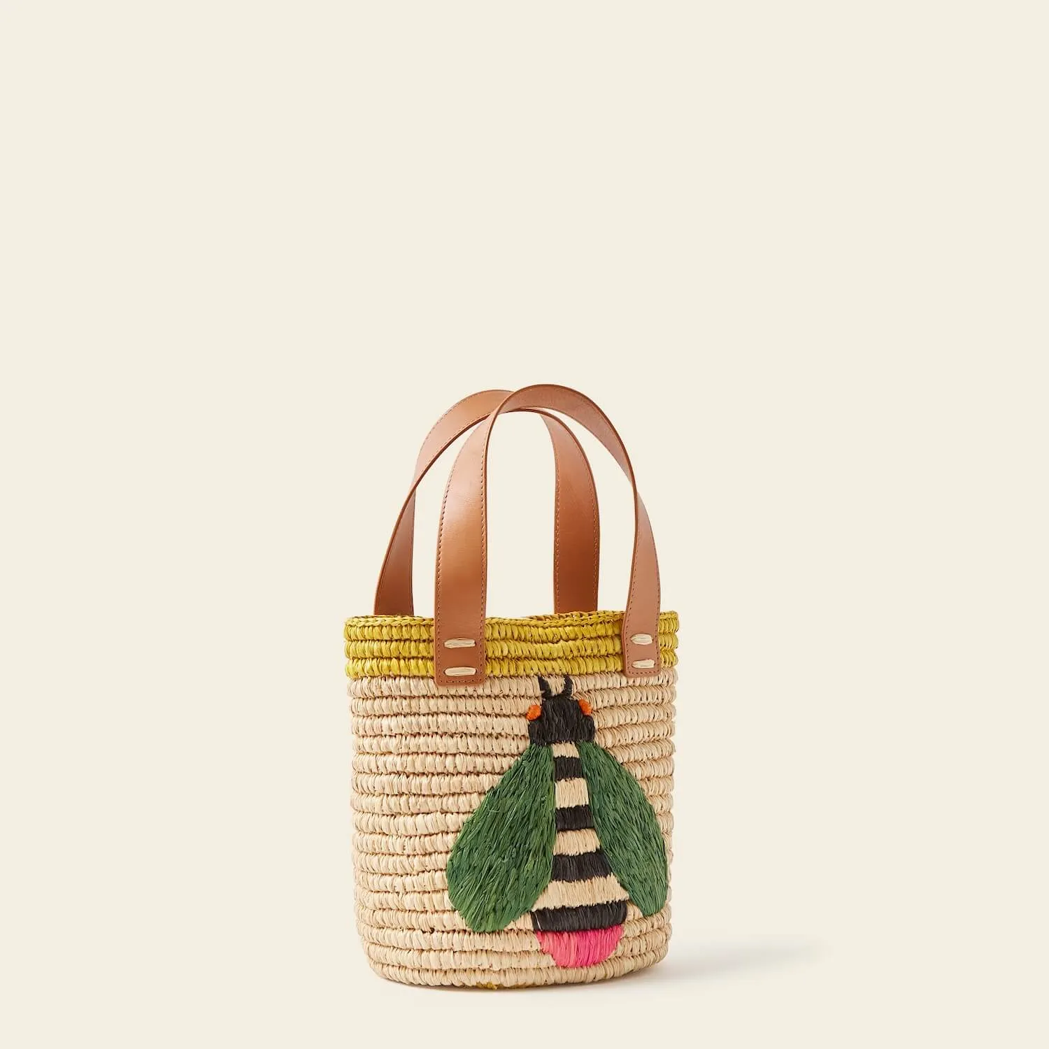 Sunday Mini Basket Bag - Bug Yellow