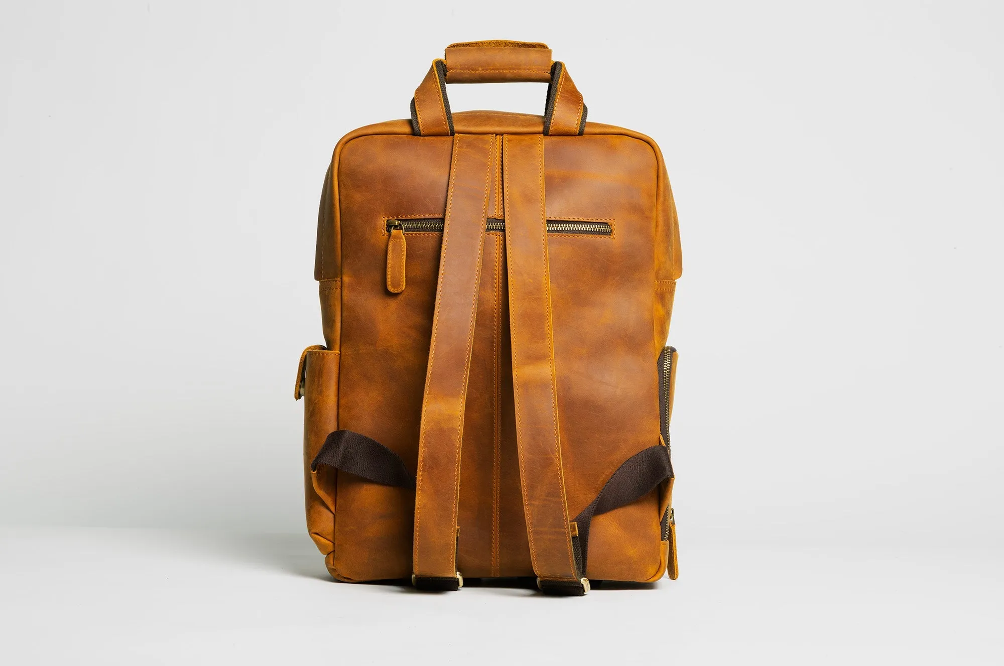 The MANN Bag | Large Capacity Leather Camera Backpack