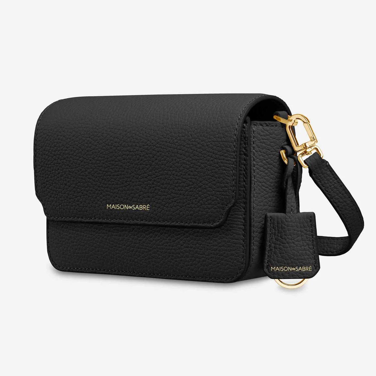 The Mini Flap Bag - Black Caviar