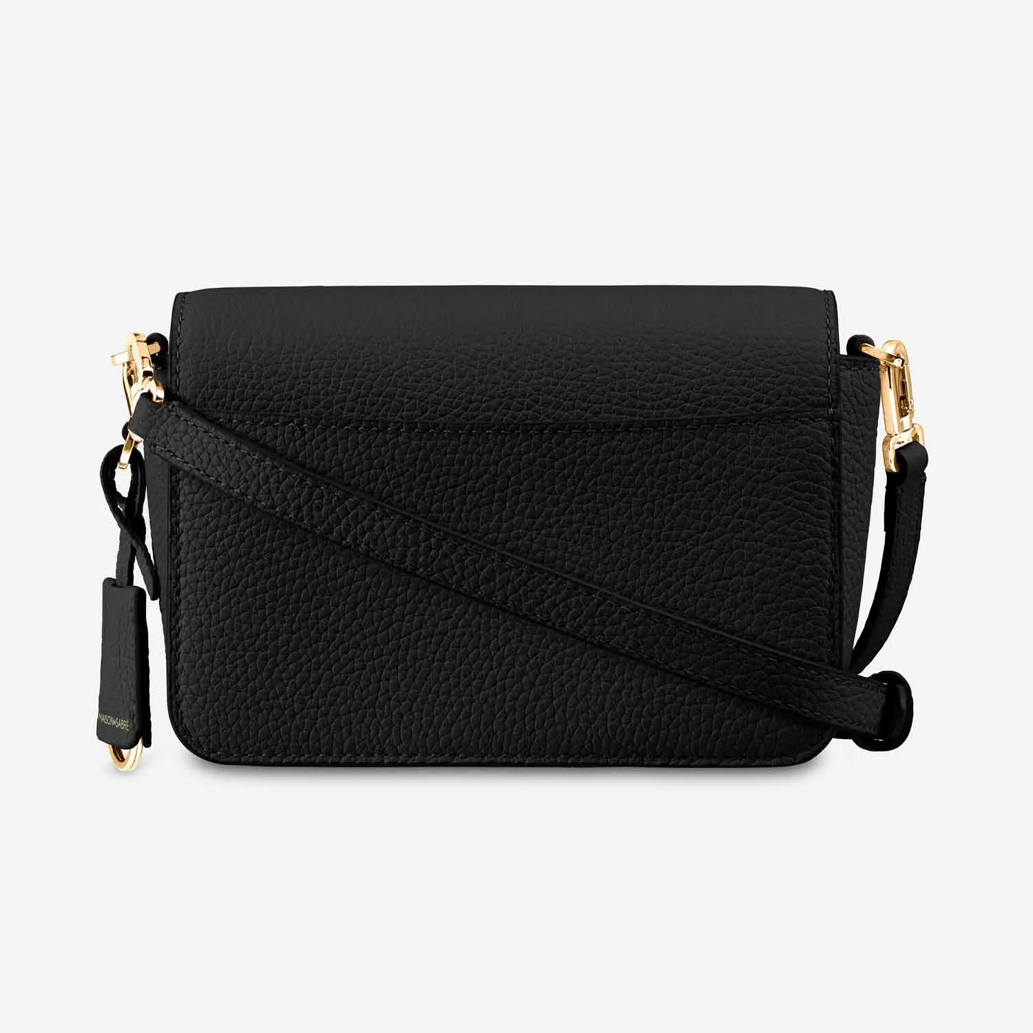 The Mini Flap Bag - Black Caviar