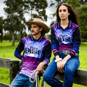 Unisex Fishing Shirt 'Purple Sunset'