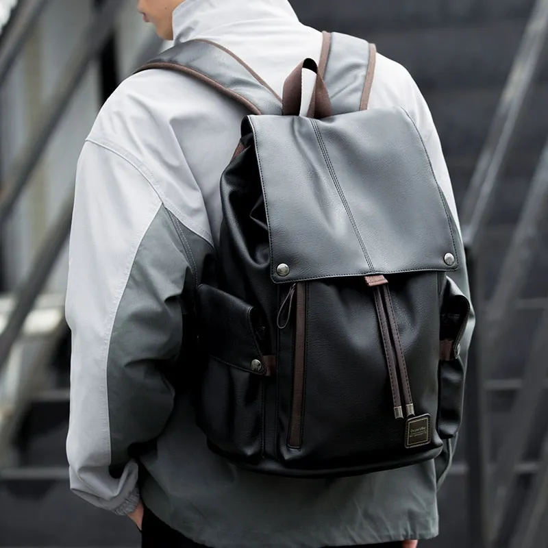 Vintage Travel Laptop Backpack With USB Charging Port