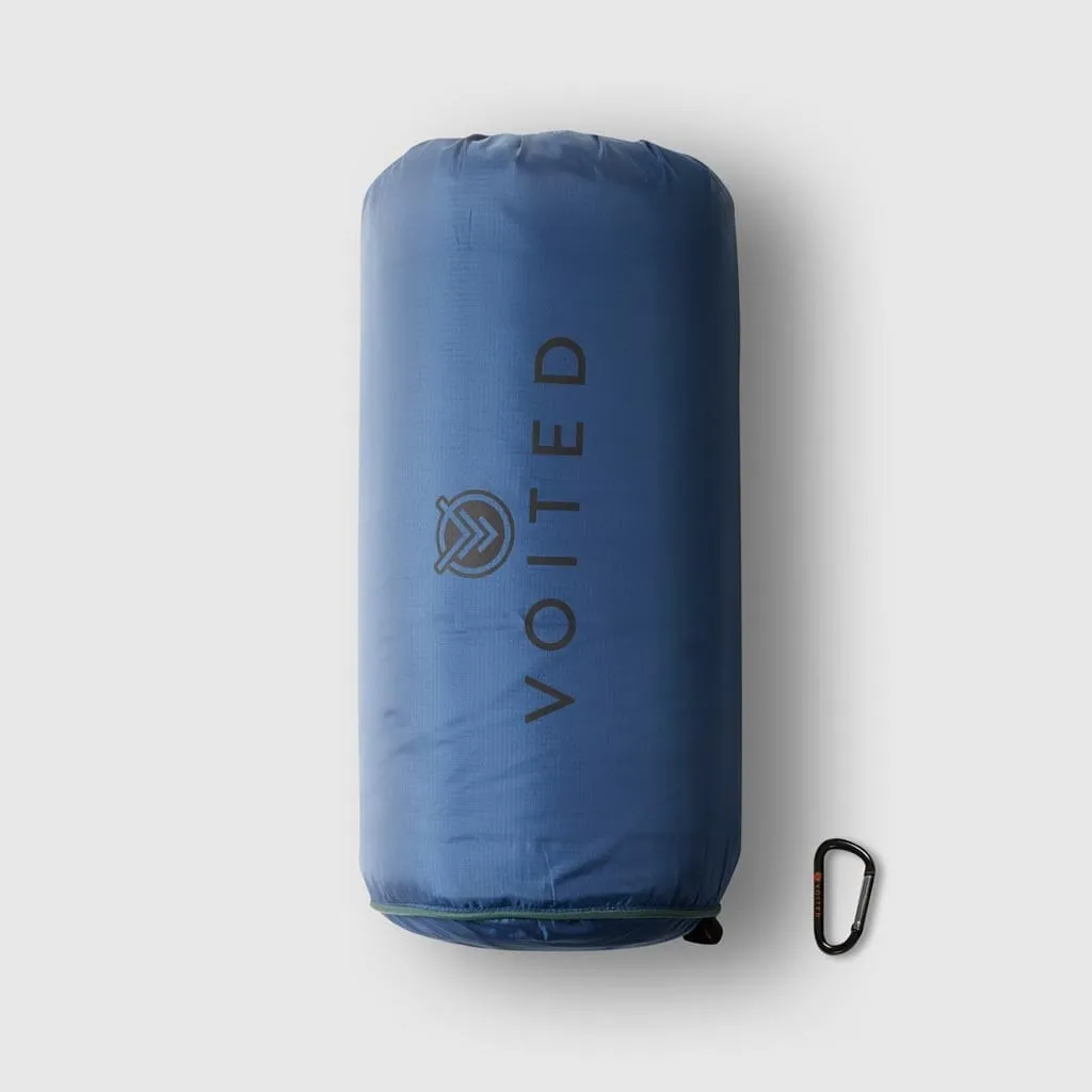 VOITED Recycled Ripstop Outdoor Camping Blanket  - Ocean Navy