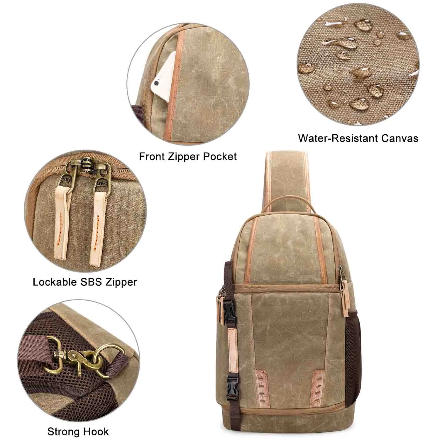 Water Repellent Camera Sling Bag