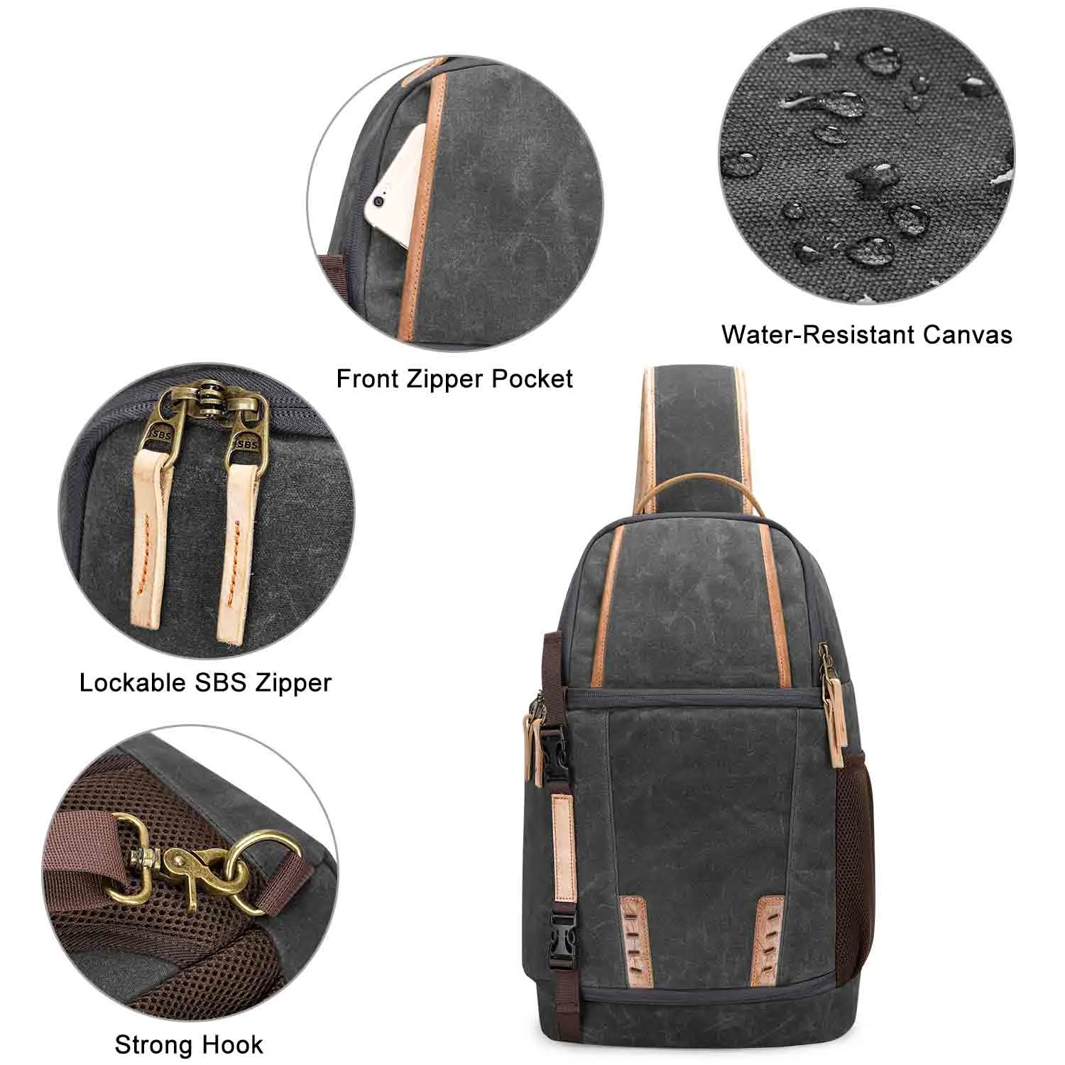 Water Repellent Camera Sling Bag