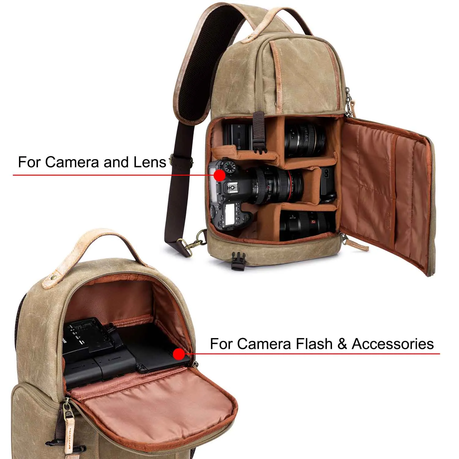 Water Repellent Camera Sling Bag